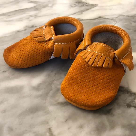 baby moccasins freshly picked